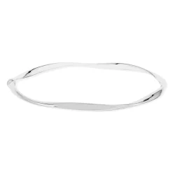 Bracelet jonc argent 925 torsadé