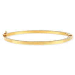 Bracelet jonc or 375 jaune 18,5cm