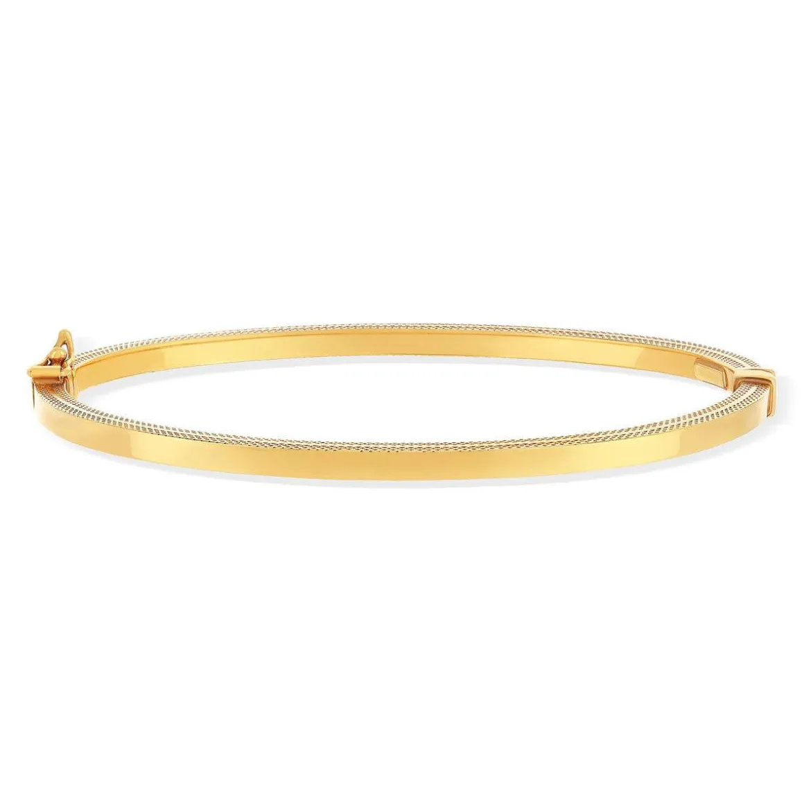 Bracelet jonc or 375 jaune 18,5cm