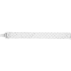 Bracelet maille argent écailles 18cm