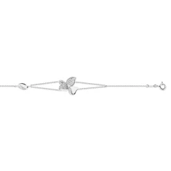 Bracelet or 750 blanc diamant