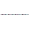 Bracelet or 750 blanc pierres fines et diamants 19 cm