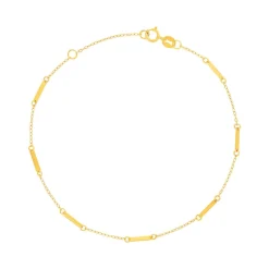 Bracelet or 375 jaune 18.5cm