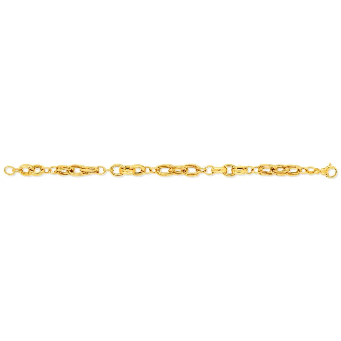 Bracelet or jaune 375 19 cm