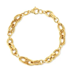Bracelet or jaune 375 19 cm