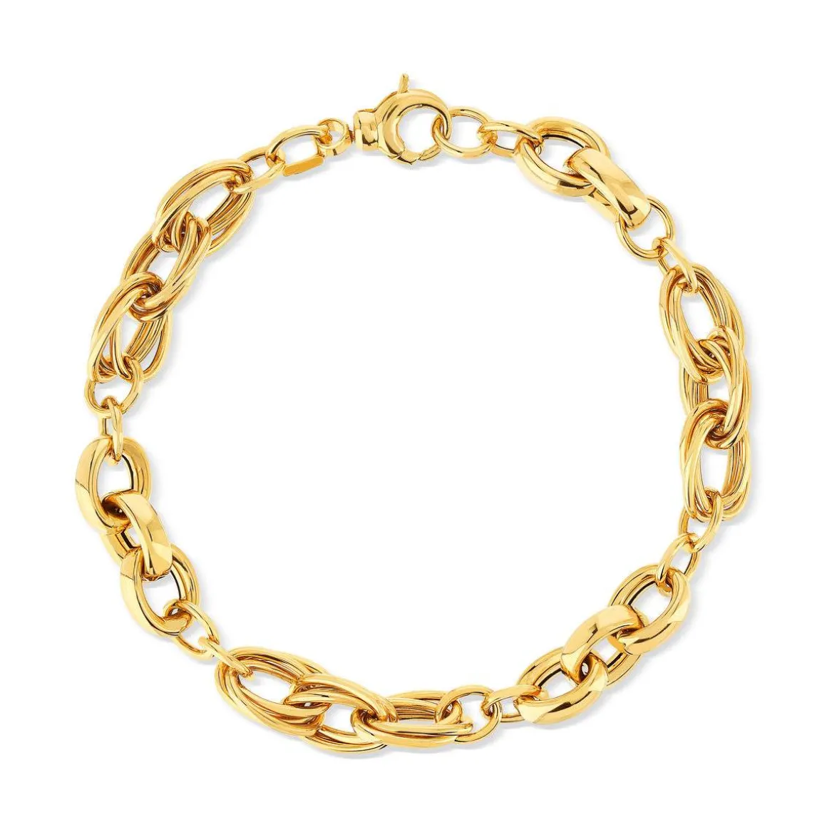 Bracelet or jaune 375 19 cm