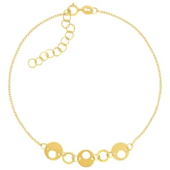 Bracelet or 750 jaune 19cm