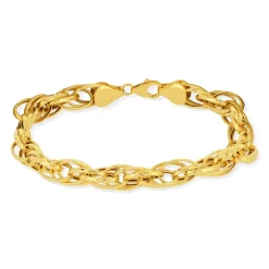 Bracelet or jaune 375 18,5 cm
