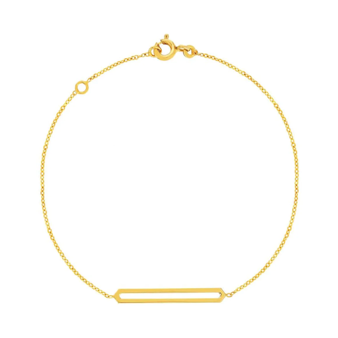 Bracelet or 375 jaune 18,5 cm