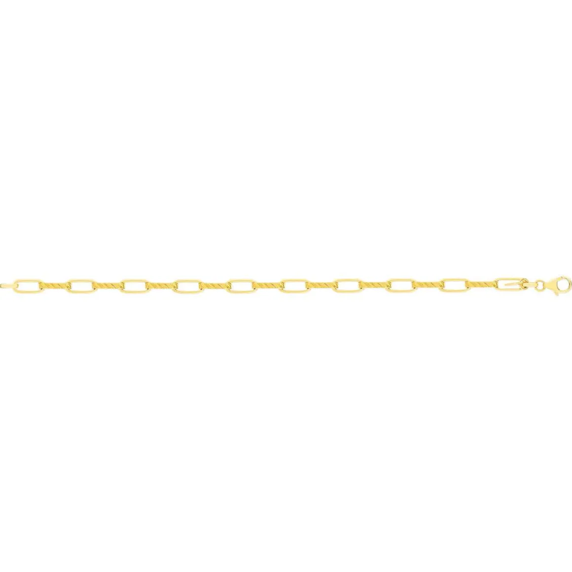 Bracelet or jaune 750 19 cm