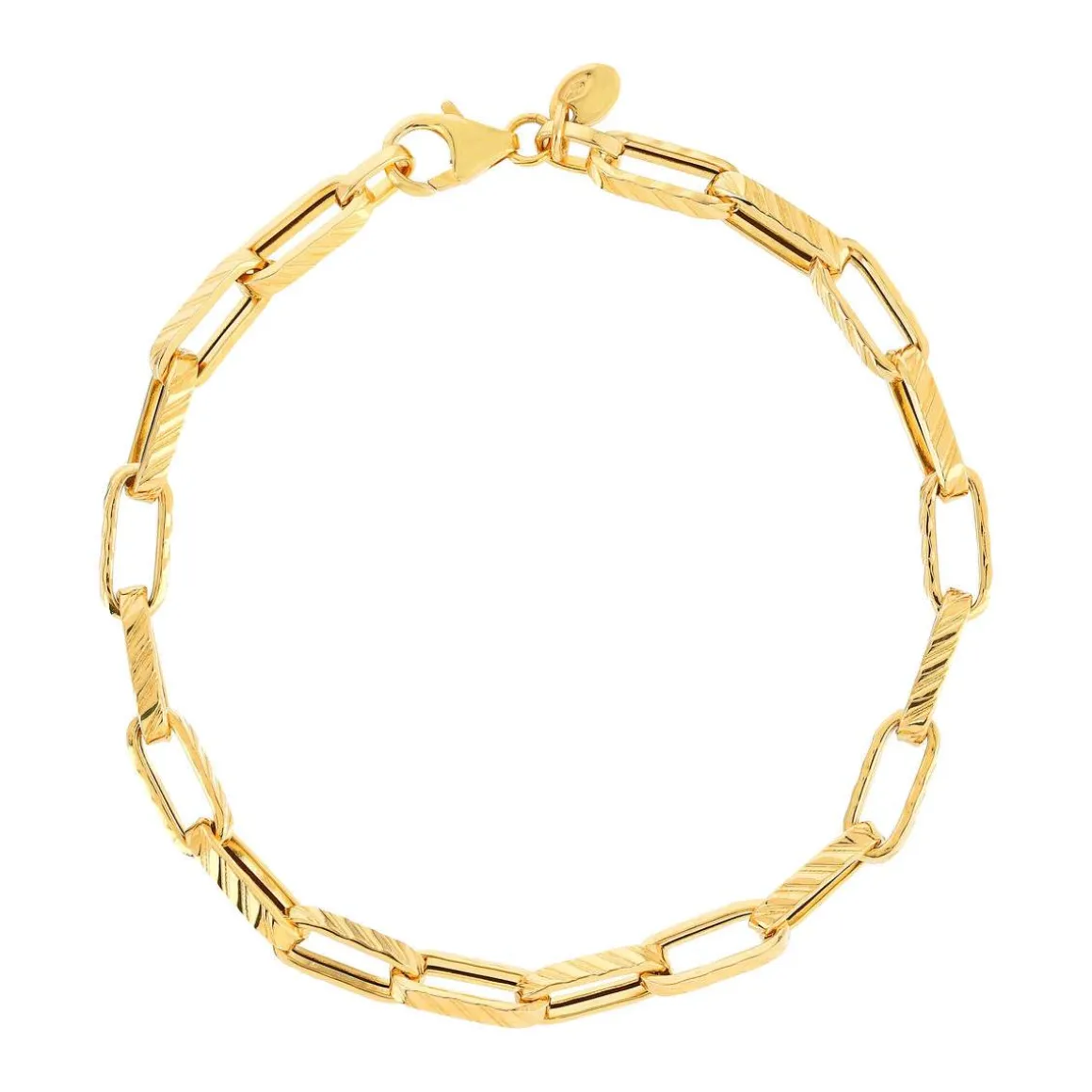 Bracelet or jaune 750 19 cm