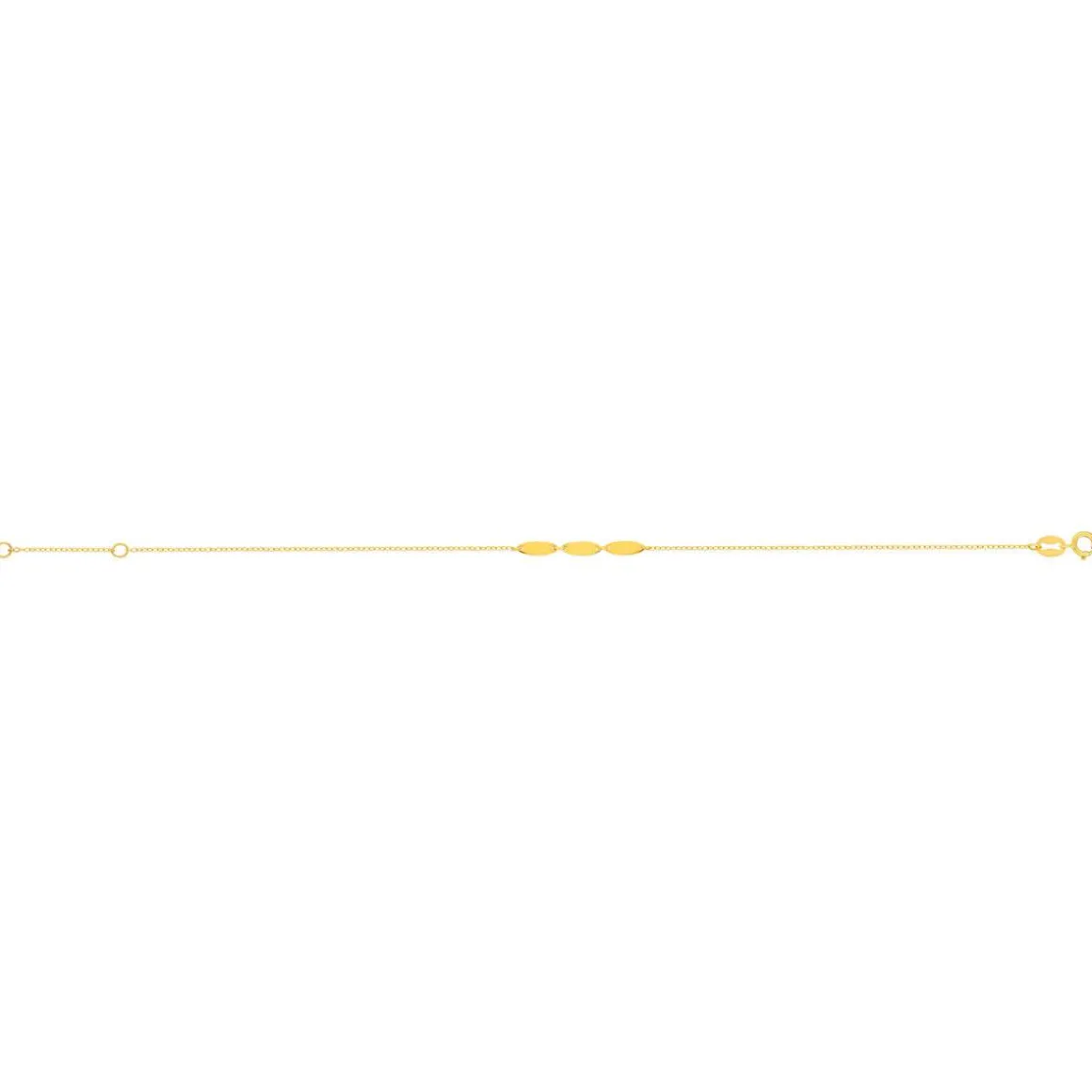 Bracelet or 375 jaune 18.5cm