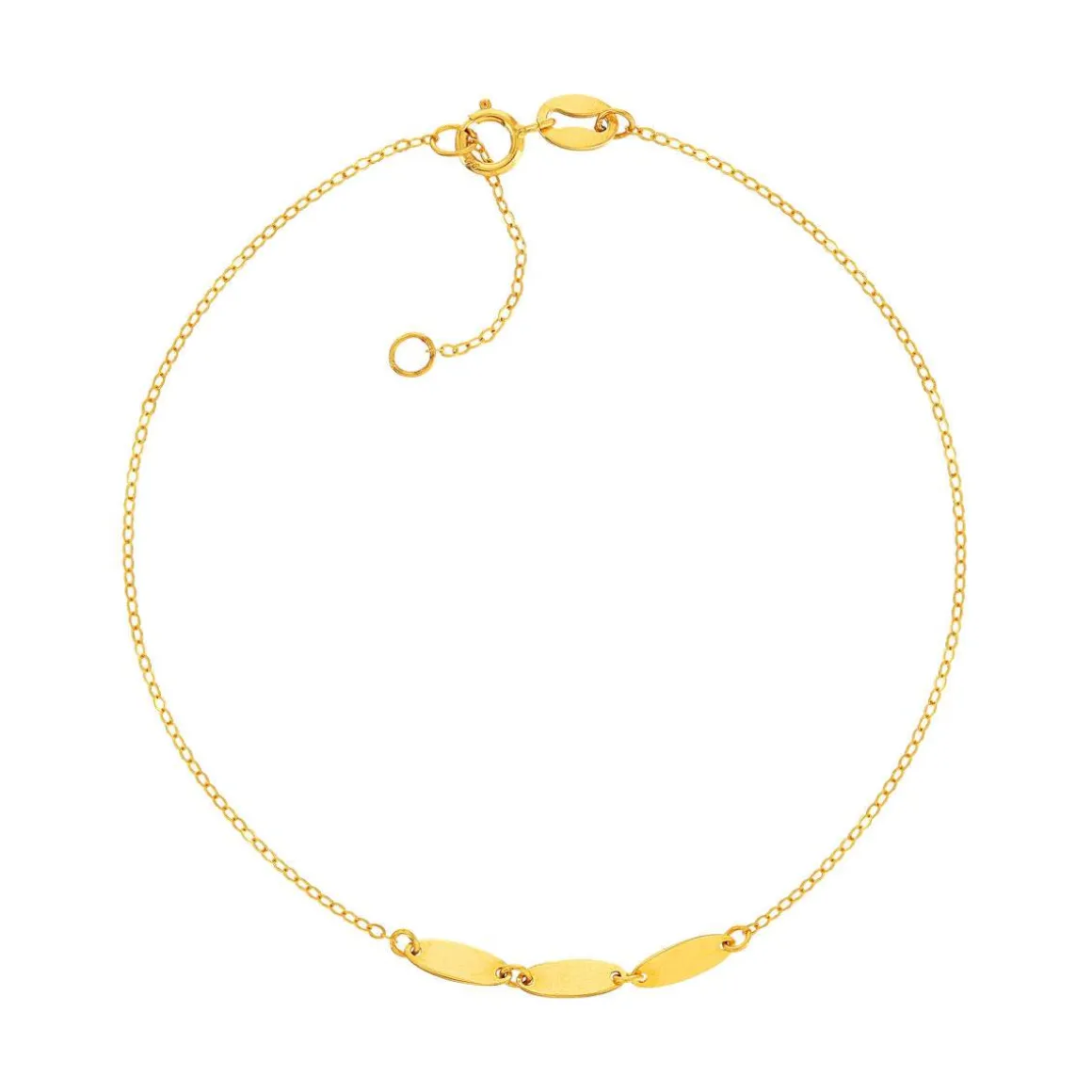 Bracelet or 375 jaune 18.5cm
