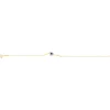 Bracelet or 375 jaune coeur saphirs et diamants 18cm
