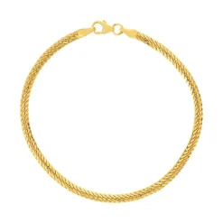 Bracelet or 375 jaune, maille anglaise 19 cm.