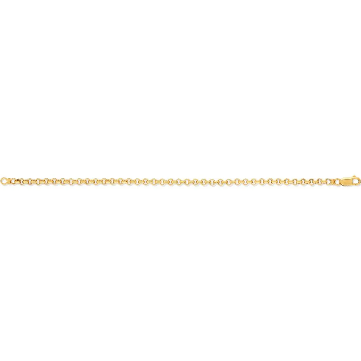 Bracelet or 375 jaune maille jaseron 18 cm