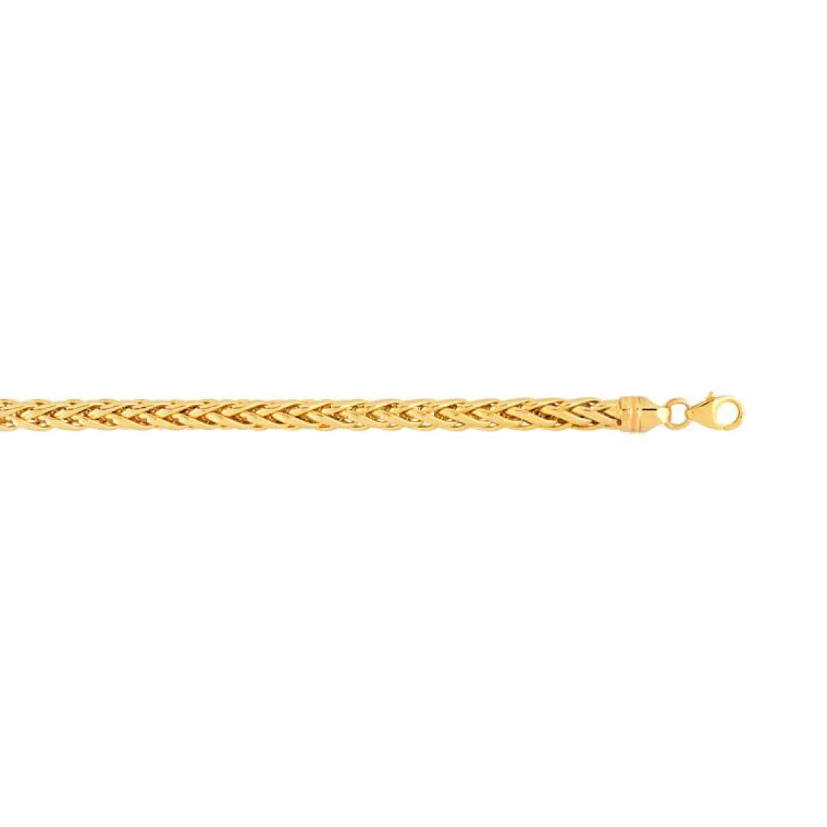 Bracelet or 375 jaune maille palmier 19 cm