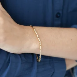 Bracelet plaqué or 18 cm