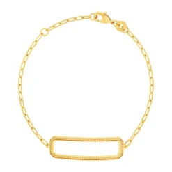 Bracelet plaqué or 18 cm