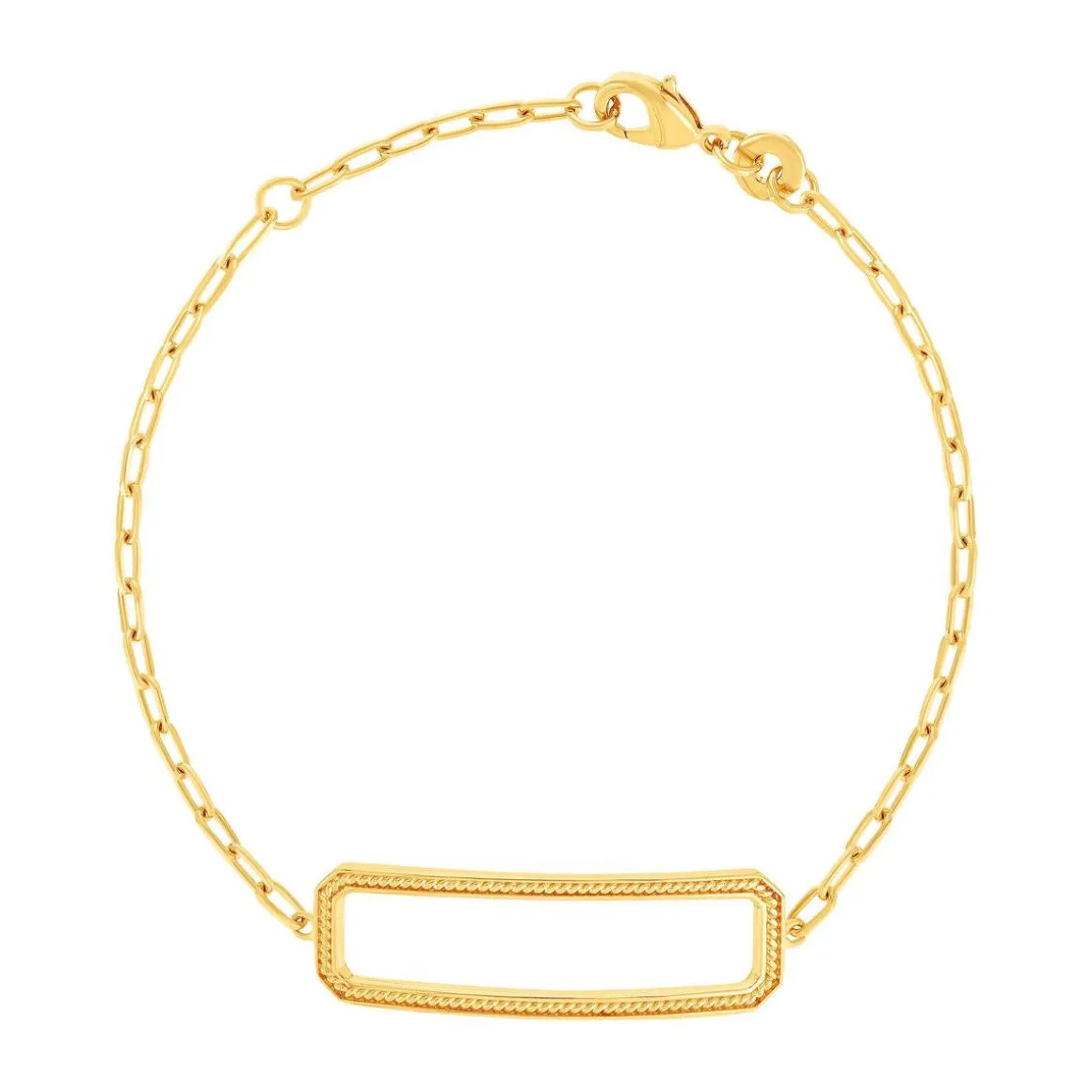 Bracelet plaqué or 18 cm