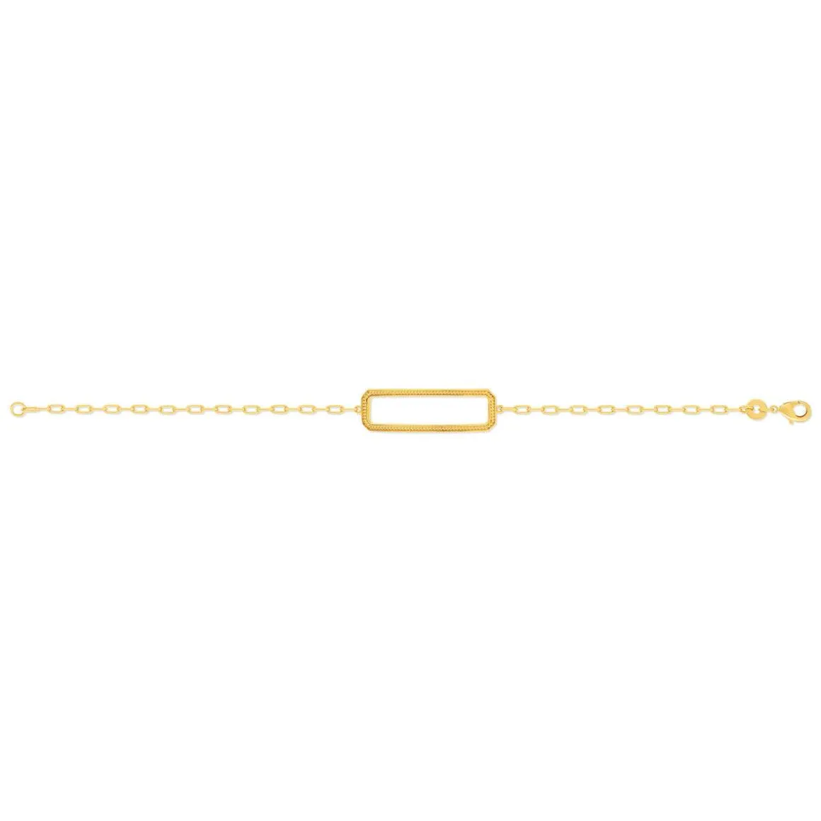 Bracelet plaqué or 18 cm