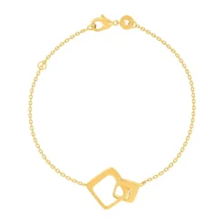Bracelet plaqué or 18 cm