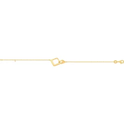 Bracelet plaqué or 18 cm
