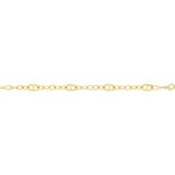 Bracelet plaqué or jaune 18cm