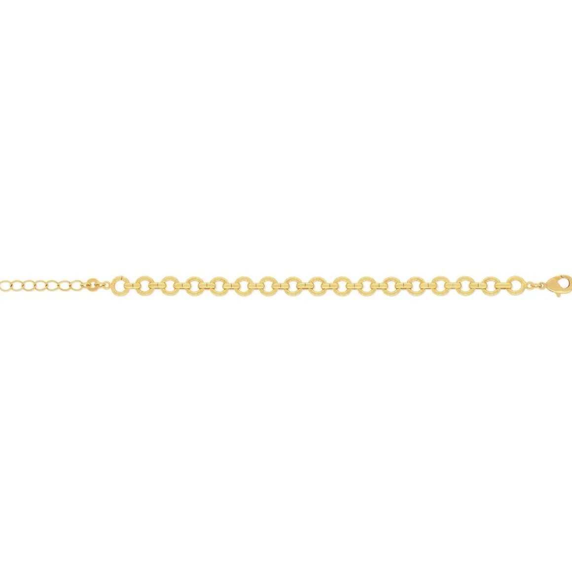 Bracelet plaqué or jaune 19cm