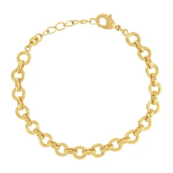 Bracelet plaqué or jaune 19cm