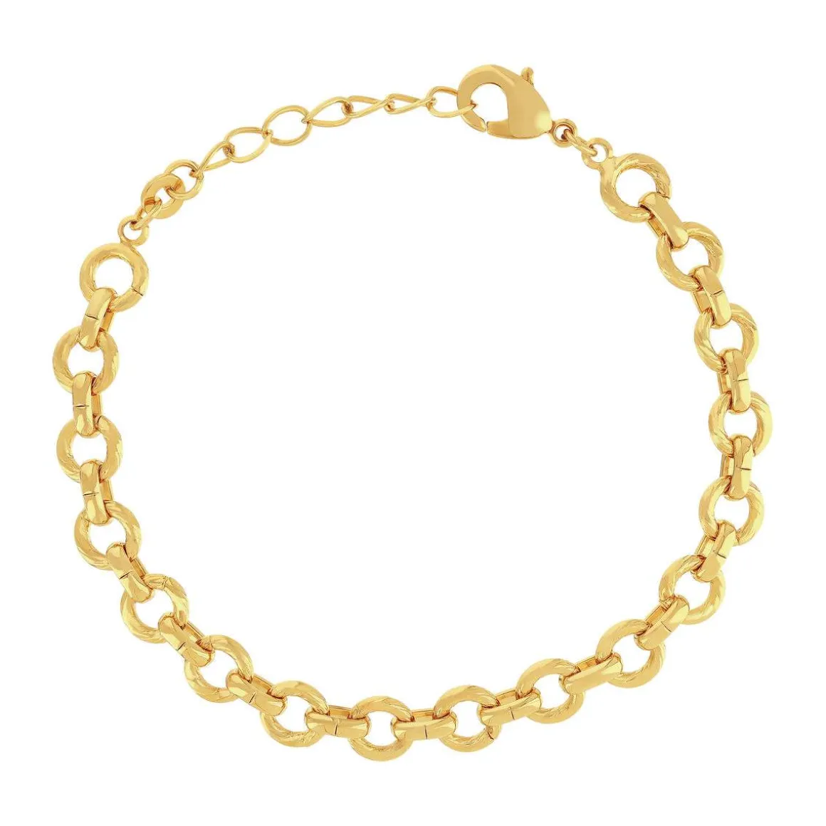 Bracelet plaqué or jaune 19cm