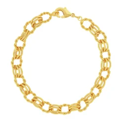 Bracelet plaqué or jaune 18cm
