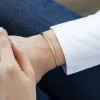 Bracelet plaqué or jaune 58 mm