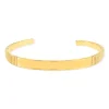 Bracelet plaqué or jaune personnalisable 62 mm