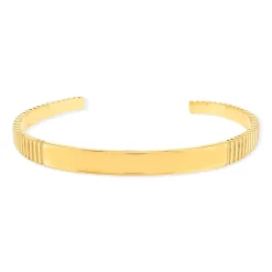 Bracelet plaqué or jaune personnalisable 62 mm