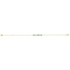 Bracelet plaqué or jaune quartzites verts 16 à 18 cm