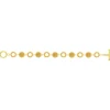 Bracelet plaqué or jaune ronds 18,5cm