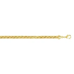 Bracelet plaqué or maille palmier 19 cm