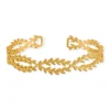 Bracelet plaqué or rigide 60 mm