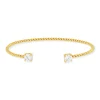 Bracelet plaqué or zirconias 60 mm
