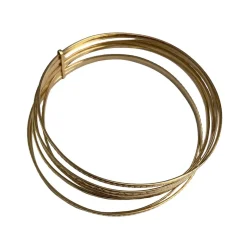Bracelet rigide d'occasion or 750 jaune semainier