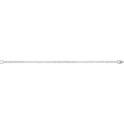 Bracelet tennis argent 925 zirconias serti 4 griffes 19.5cm