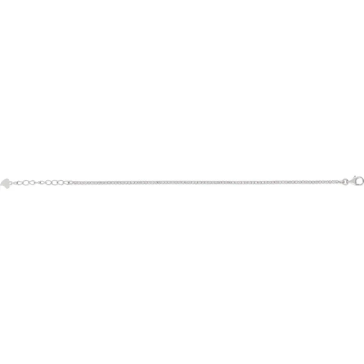 Bracelet tennis argent 925 zirconias 18 cm