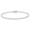 Bracelet tennis or 750 blanc diamant synthétique