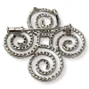 Broche d'occasion or 750 blanc diamants