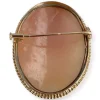Broche d'occasion or 750 jaune camee
