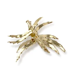 Broche d'occasion or 750 jaune diamants