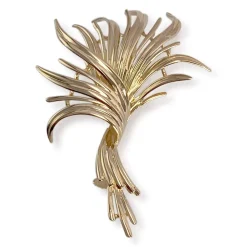 Broche d'occasion or 750 jaune fleur