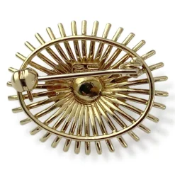 Broche d'occasion or 750 jaune perle de tahiti