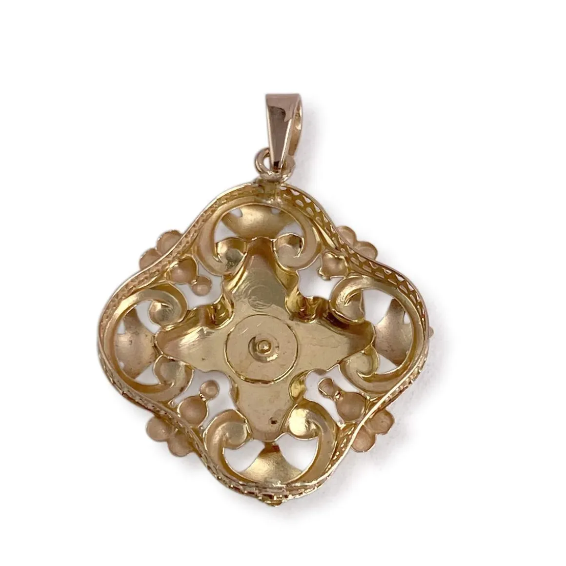 Broche d'occasion or 750 jaune perle de culture